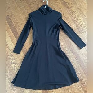 Seraphine Vanessa Turtleneck Black Maternity Dress